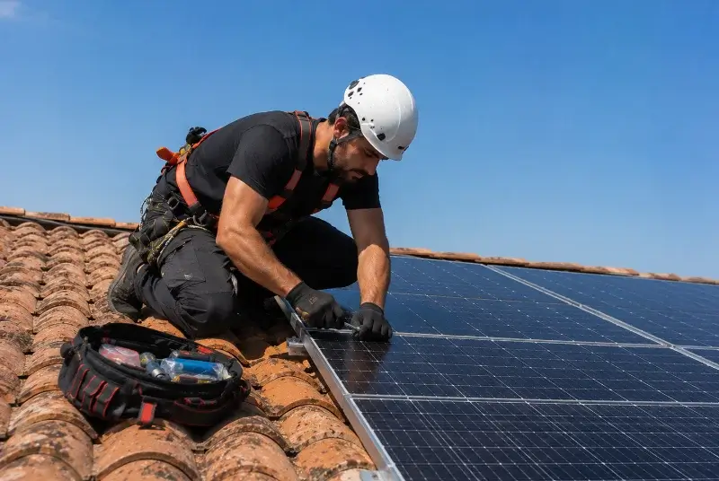 Maintenance et monitoring de panneaux solaires à Quiévy